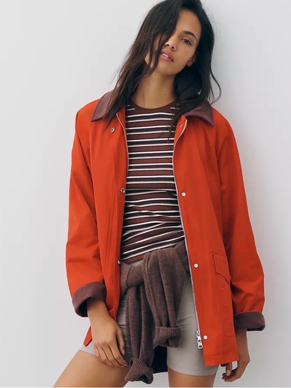 Varley Rylan mid length jacket washed red - Picture 3 of 4